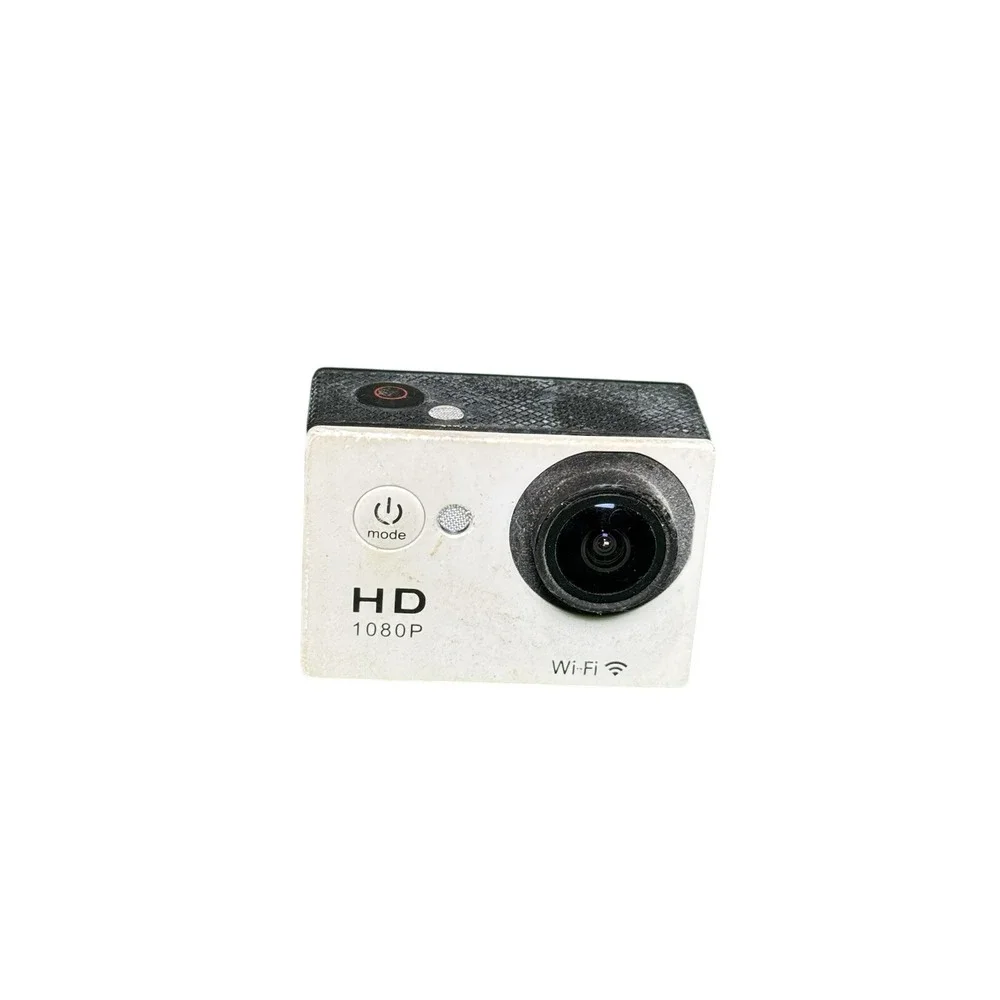 HD 1080P Wi-Fi Action Camera Digital Video Recorder White‎ Black Untested